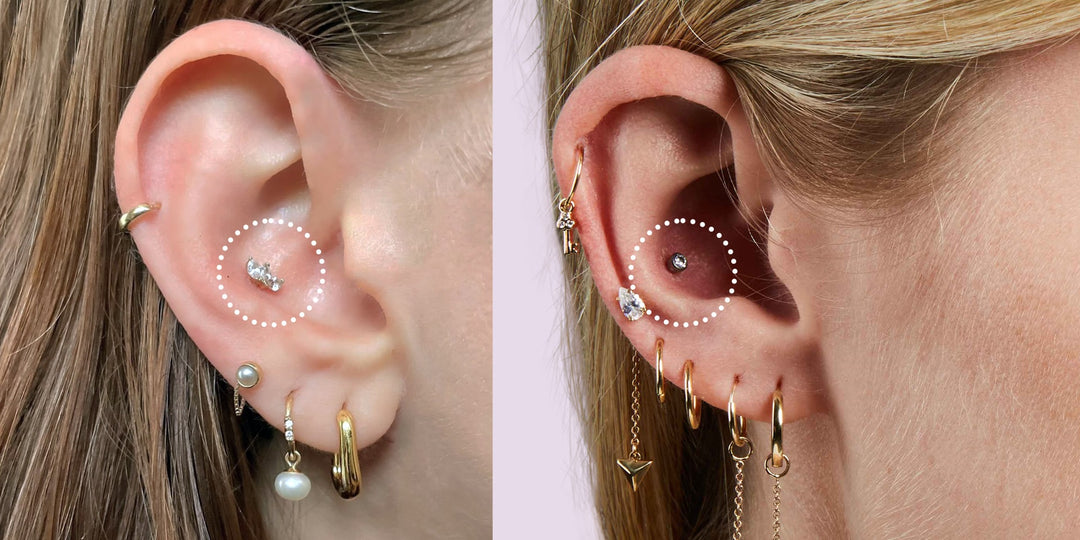 Conch piercing jewelry