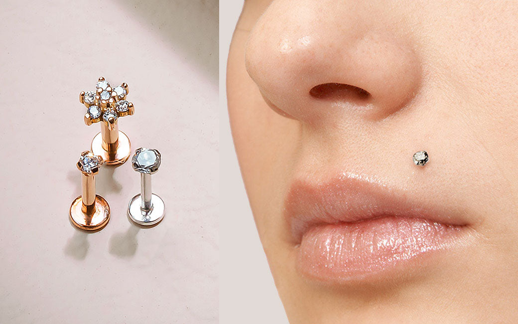 Diamond lip jewelry