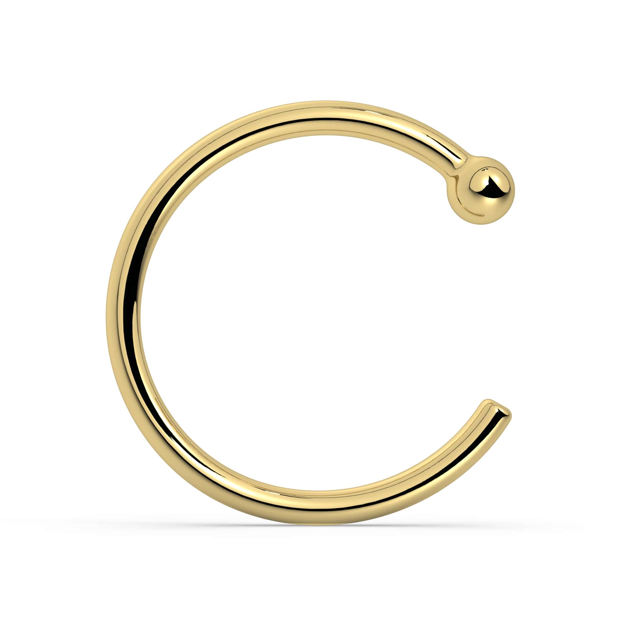 18K Gold Nose Ring Hoop | Fresh Trends – FreshTrends