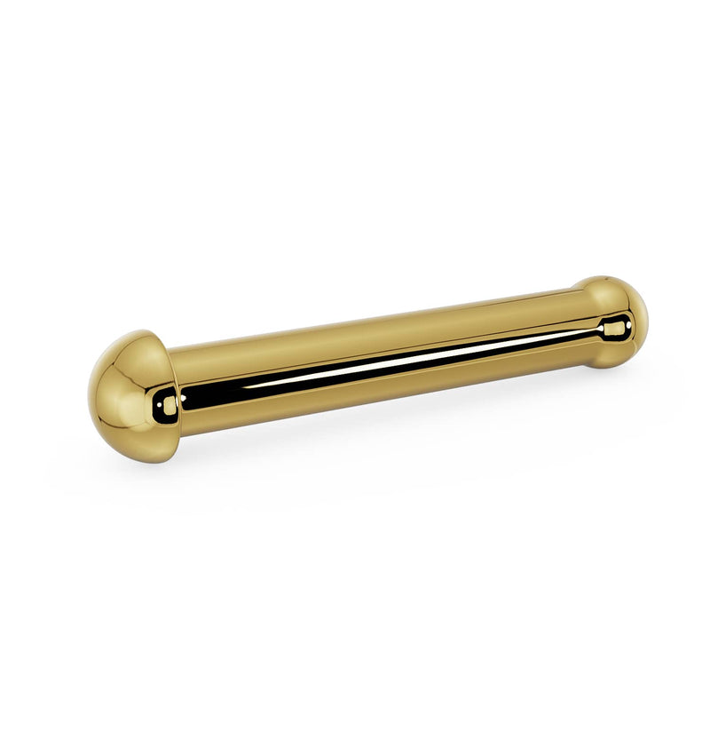 14k yellow gold dome nose bone style backing, straight post with dome ends