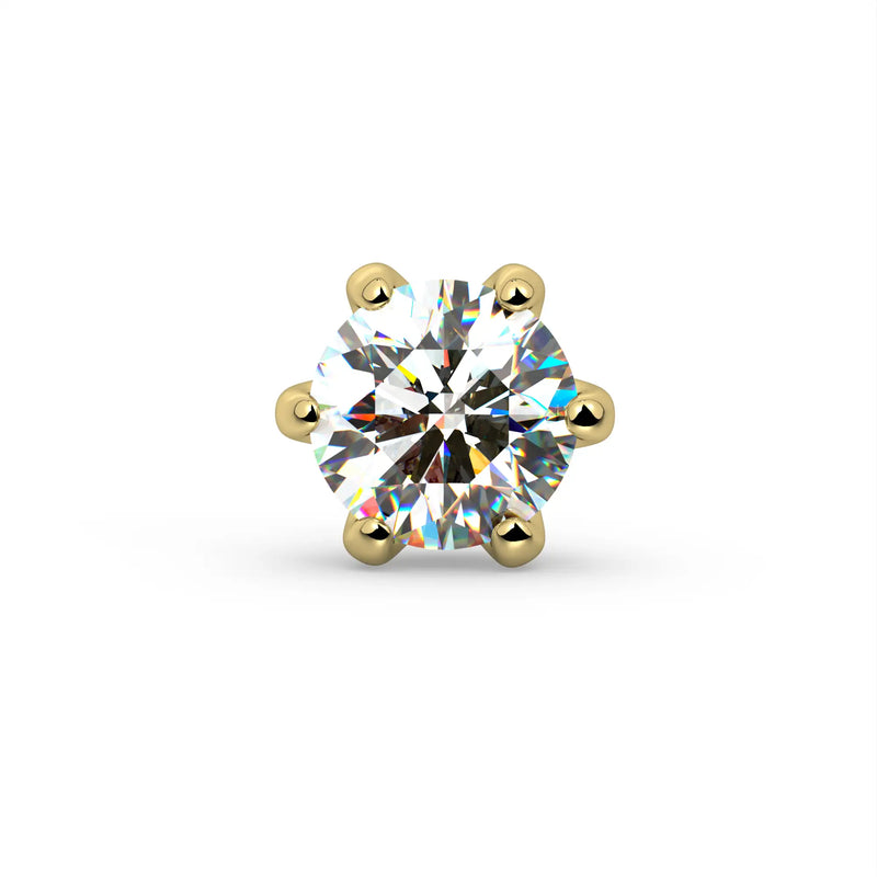 Front view of the diamond Astra setting