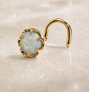 Reina Ethiopian Opal Nose Ring