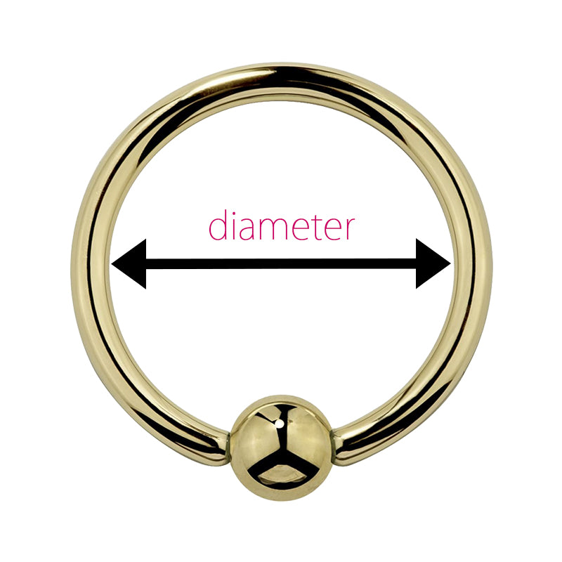 Measuring Captive Bead Rings, Clicker and Hoop Body Jewelry 