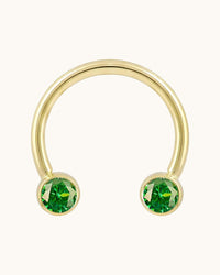colored gemstones s circular barbells