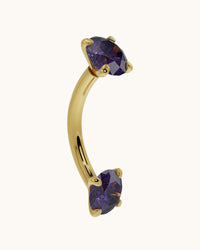 color gemstones curved