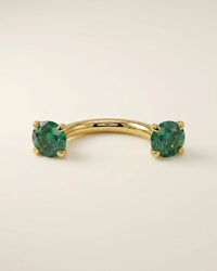 color gemstones curved