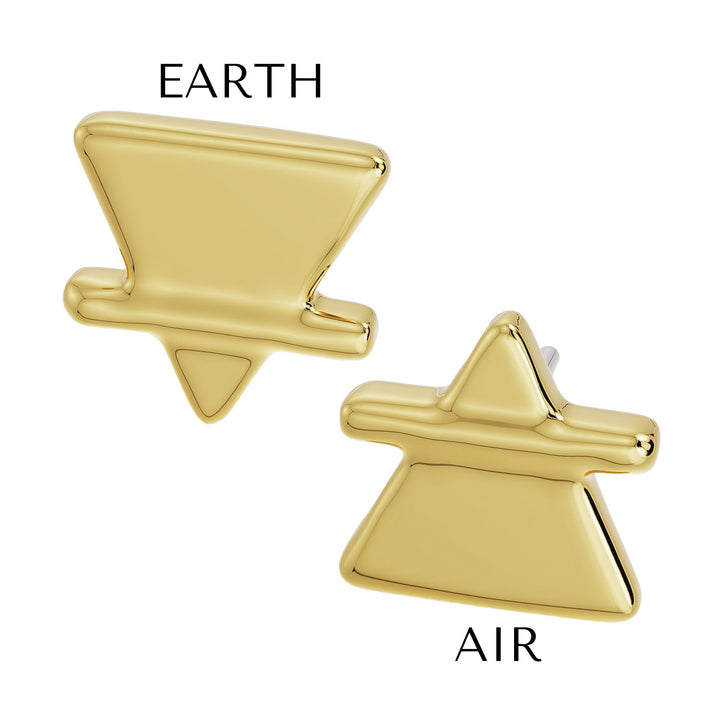 Earth / Air Alchemy Piercing Stud End