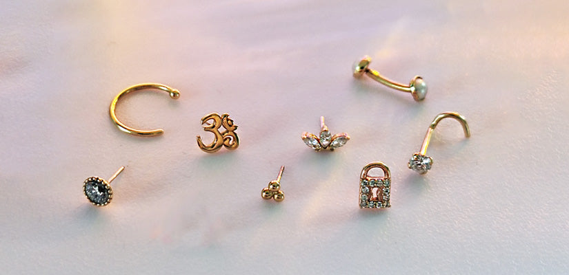 14k gold piercing jewelry