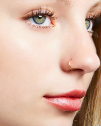 gold nose hoops