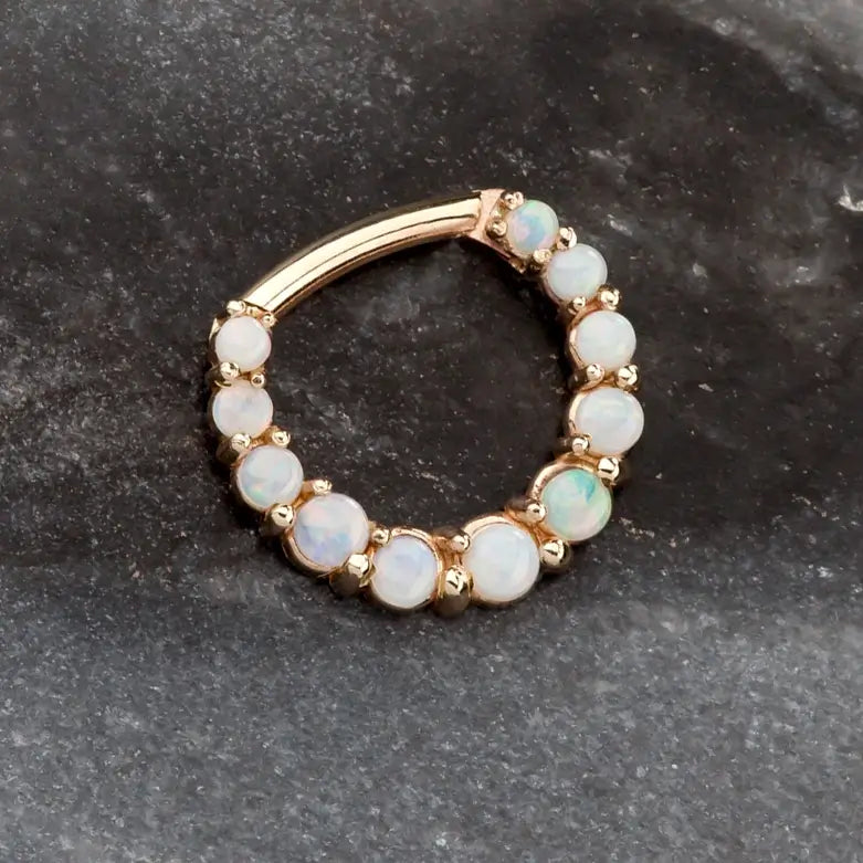 Imperial Opal 14k Gold Clicker Ring