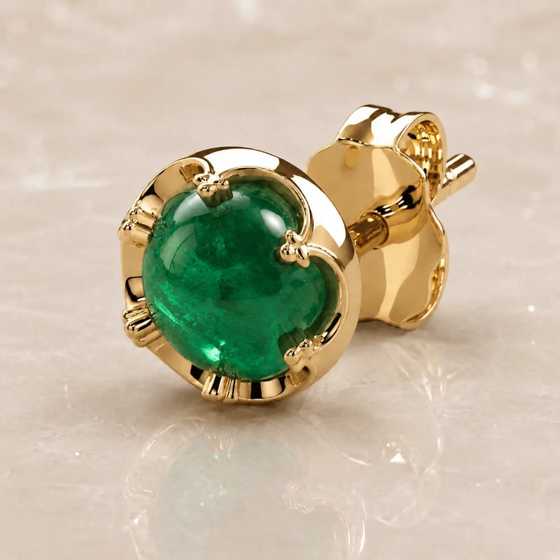 Reina Zambian Emerald Stud Earring