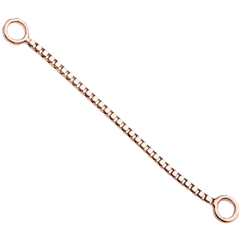 Box Chain Piercing Jewelry Add-on Accessory-Rose Gold 32mm