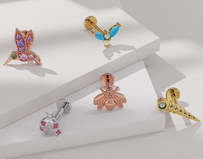 Charm Lip Rings