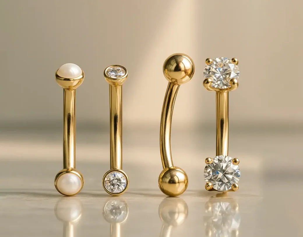 Explore Gold Curved Barbells & Bent Barbells | FreshTrends