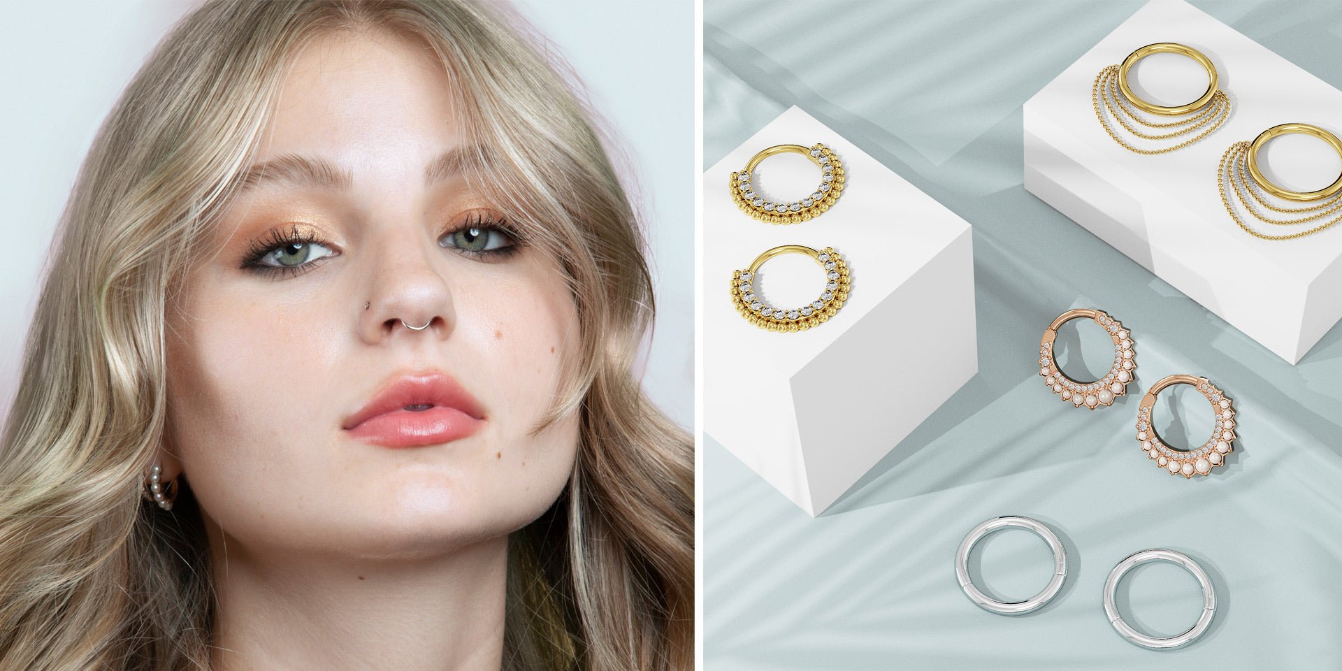 Septum Clicker, Gold Nose Ring, Gold Septum, Boho Jewelry, Boho Septum Ring,  Gold Septum Ring, Nose Piercing, Gold Nose Piercing, Gold Ring - Etsy