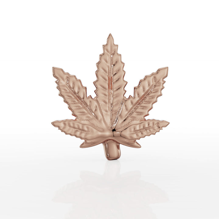 Marijuana Leaf Push Pin End
