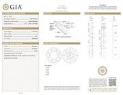 GIA grading report for 1.30ct round brilliant diamond, H color VS1 clarity, Excellent cut