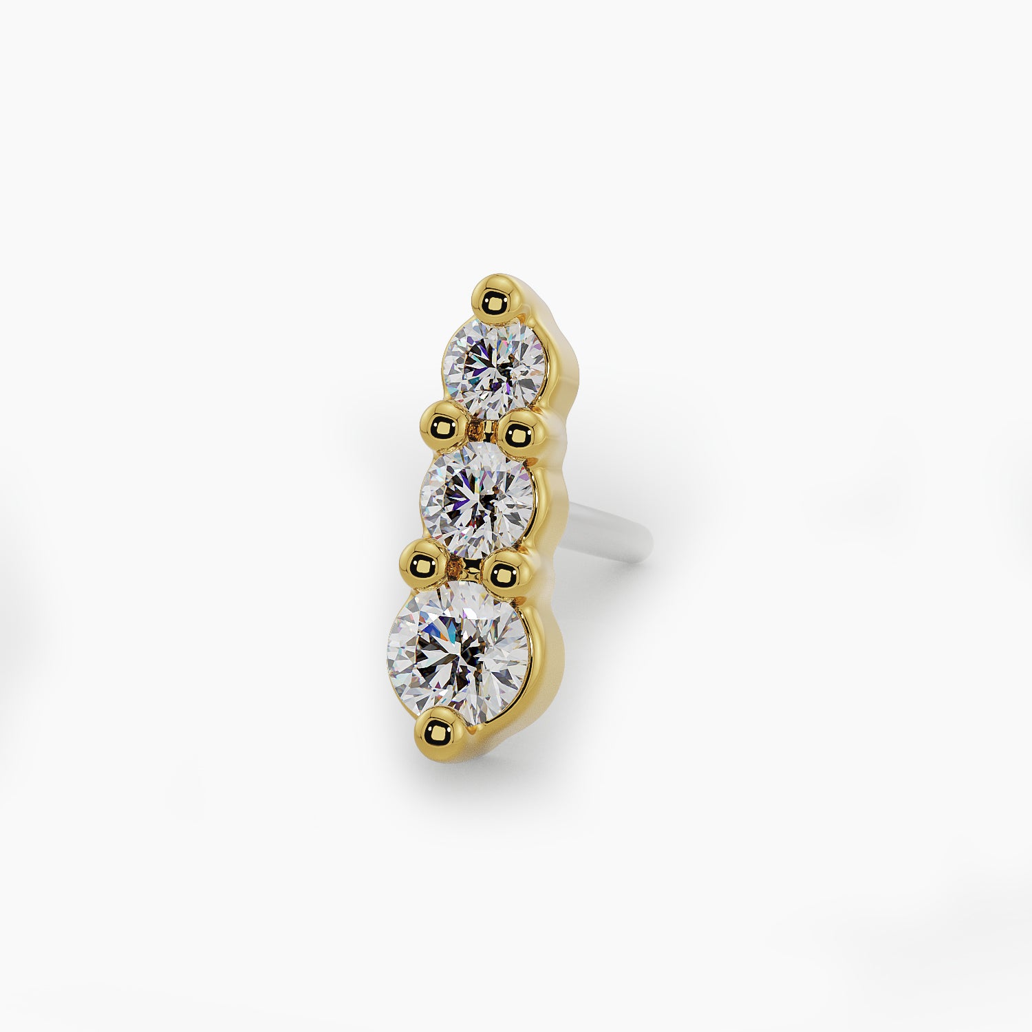 Adorned Hands Brilliant Cut White Diamond Heart Ring in 18K Gold & Platinum  | Catbird