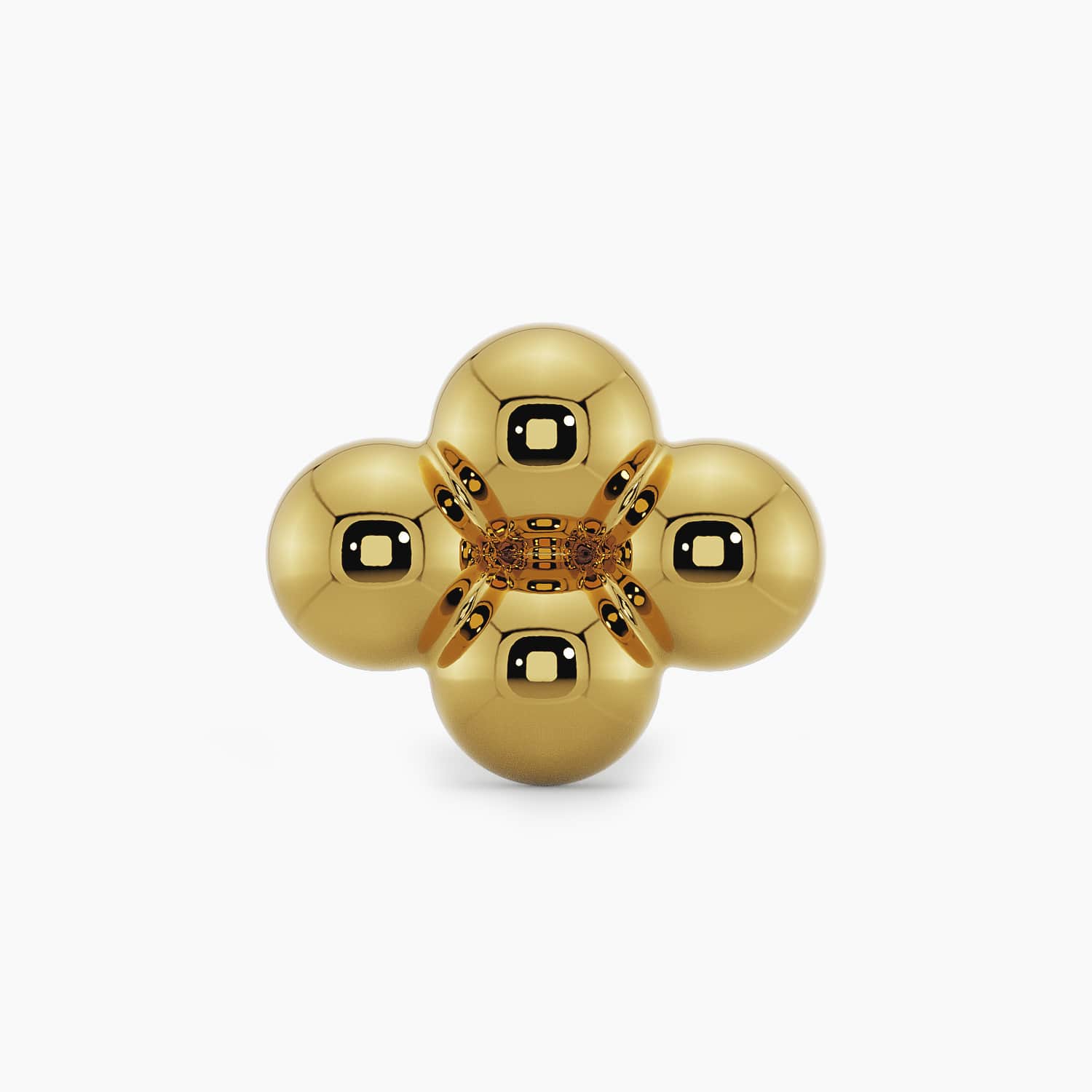 Quad Bead Cluster Push Pin End