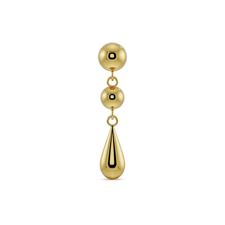 Golden Eclipse Dew Drop Stud