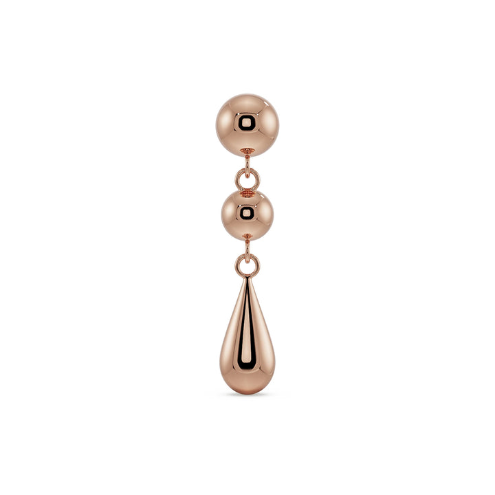 Golden Eclipse Dew Drop Stud