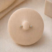 .20 CTW Diamond Prong Nipple Barbell
