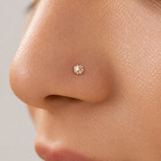 3mm Reina Rose Cut Diamond Nose Ring