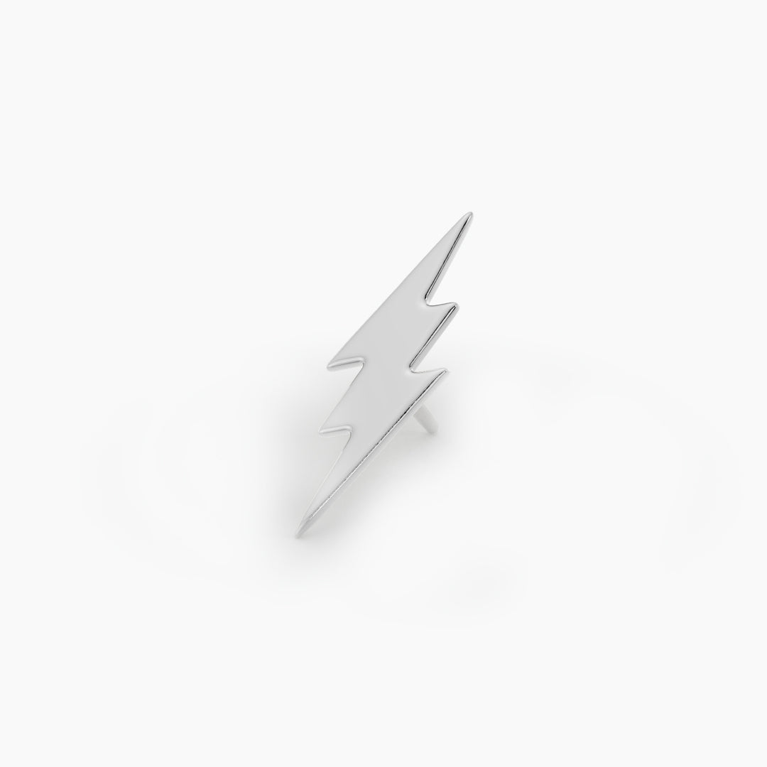Lightning Bolt Piercing Stud End