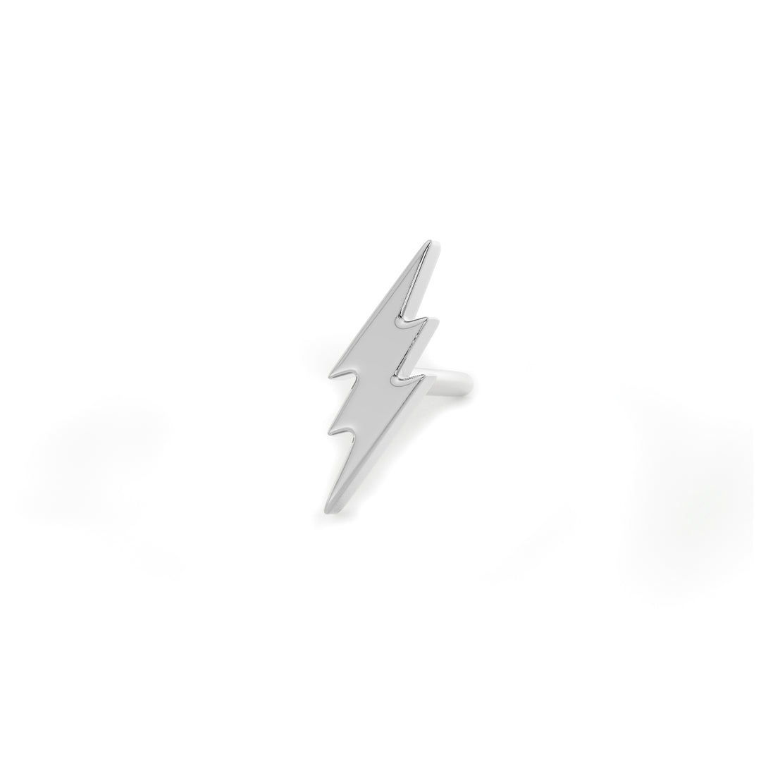 Lightning Bolt Piercing Stud End