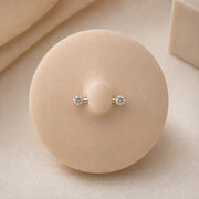 .50 CTW GIA Diamond Prong Nipple Barbell
