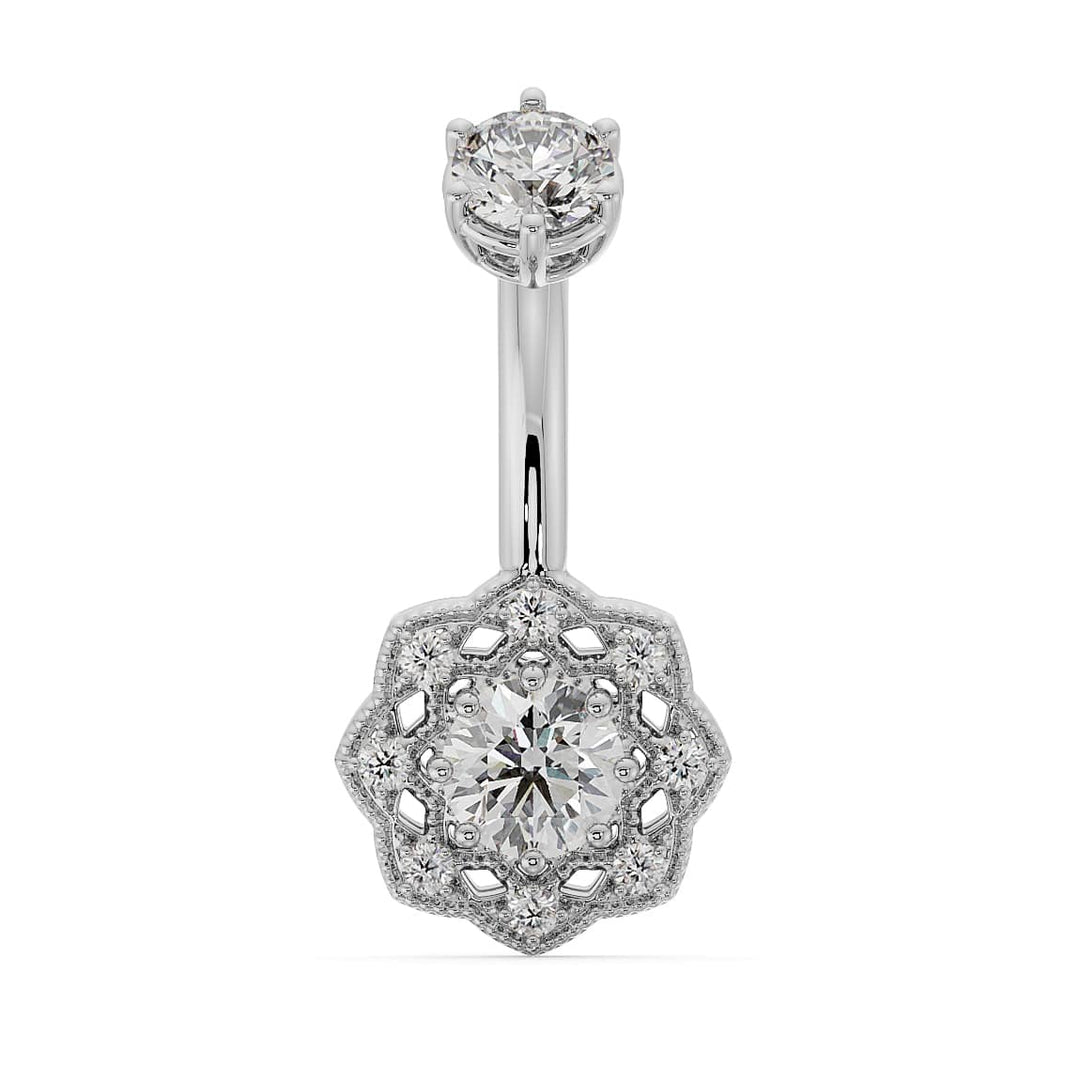 Celtic 14k Gold Navel Ring