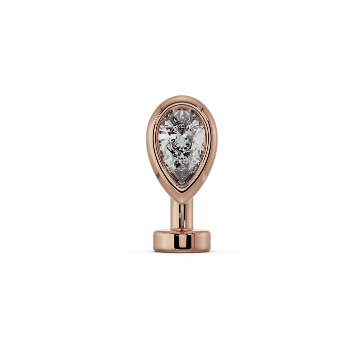 Petite Teardrop Floating Navel Ring