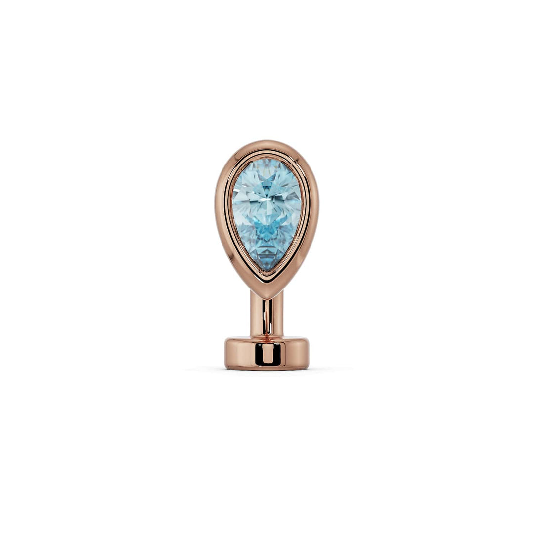 Petite Teardrop Floating Navel Ring