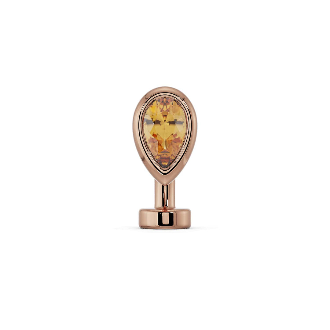 Petite Teardrop Floating Navel Ring