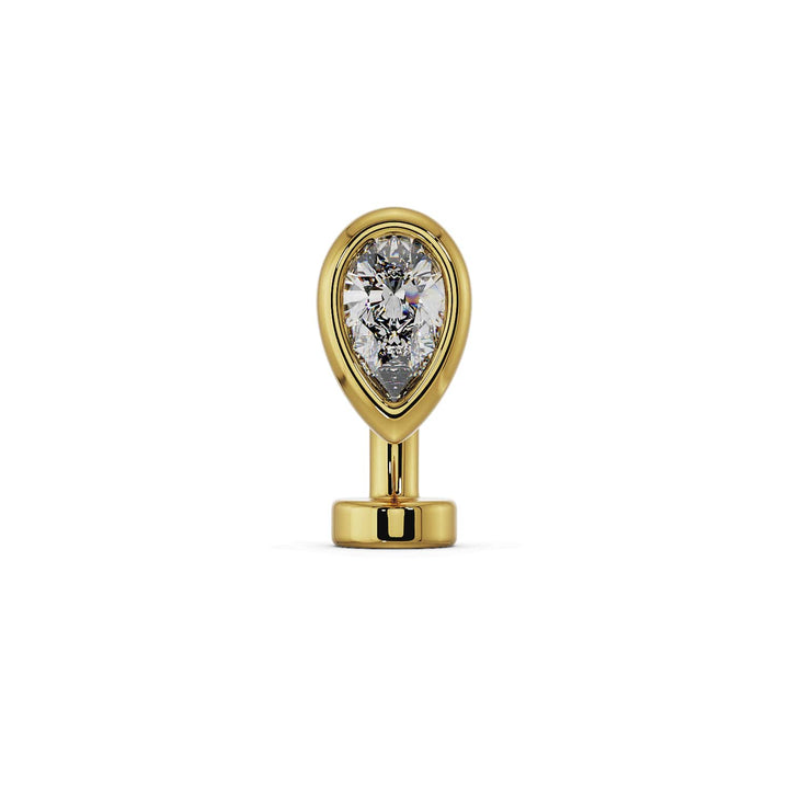 Petite Teardrop Floating Navel Ring