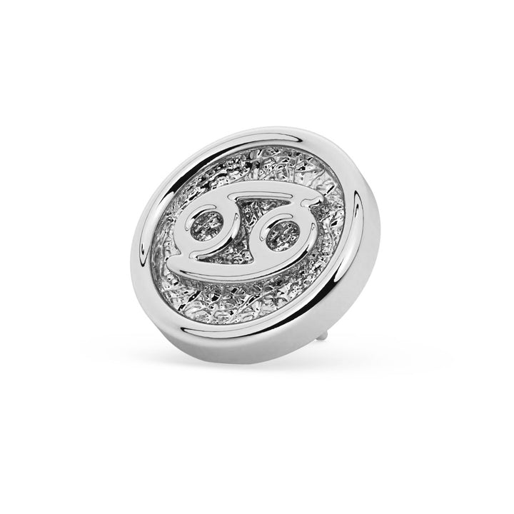 Cancer Zodiac Flat Back Stud