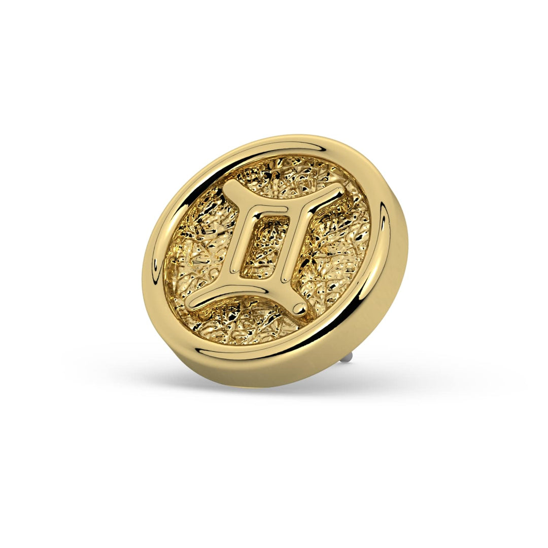 Gemini Zodiac Flat Back Stud