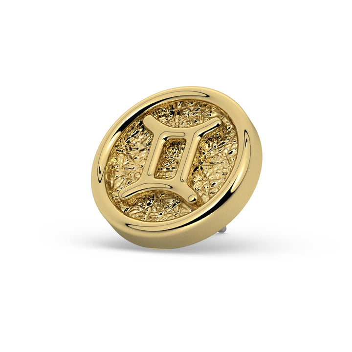 Gemini Zodiac Flat Back Stud