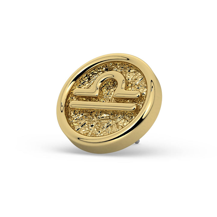 Libra Zodiac Flat Back Stud
