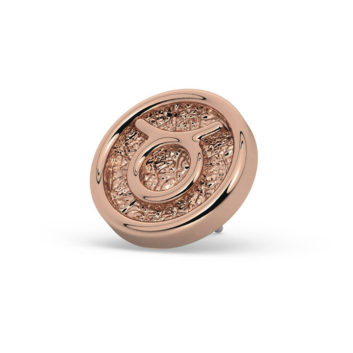 Taurus Zodiac Flat Back Stud