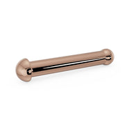 14k rose gold dome nose bone style backing, straight post with rounded dome ends