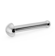 14k white gold 2mm dome nose bone stud showing post length and ball tip
