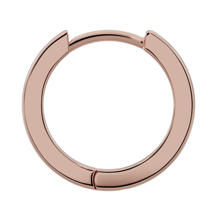 12.5mm Solid Gold Huggie Hoop Earrings