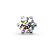 Front view of the diamond Astra setting in white gold