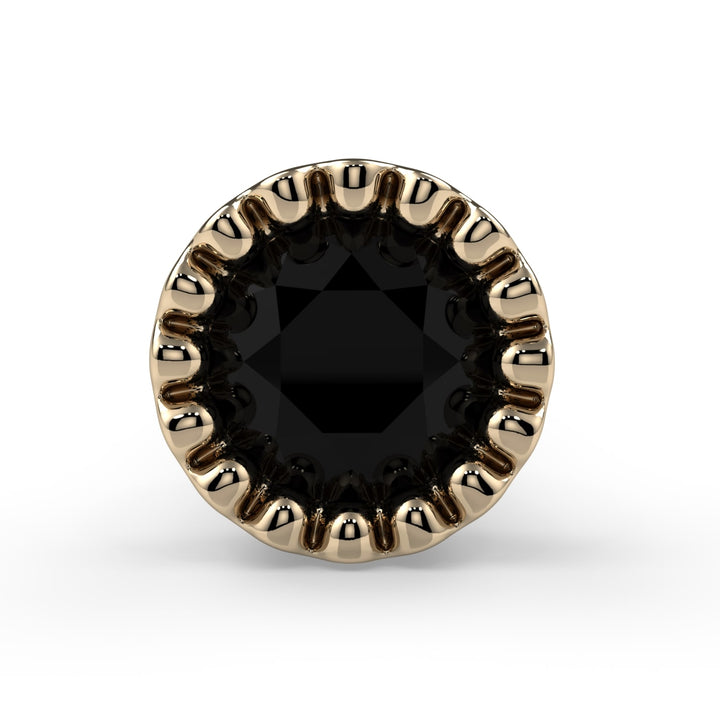 3mm Black Diamond Perlage Nose Ring