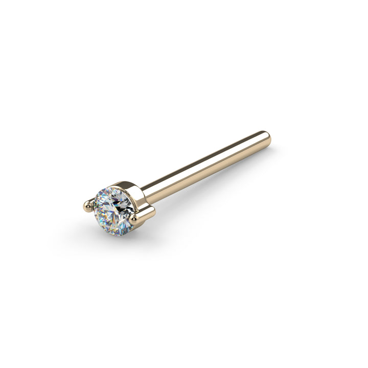 1.7mm Duo-Prong VS1 Diamond Nose Ring