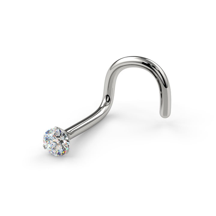 1.7mm Lumina 3-Prong VS1 Diamond Nose Ring