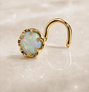 Reina Ethiopian Opal Nose Ring
