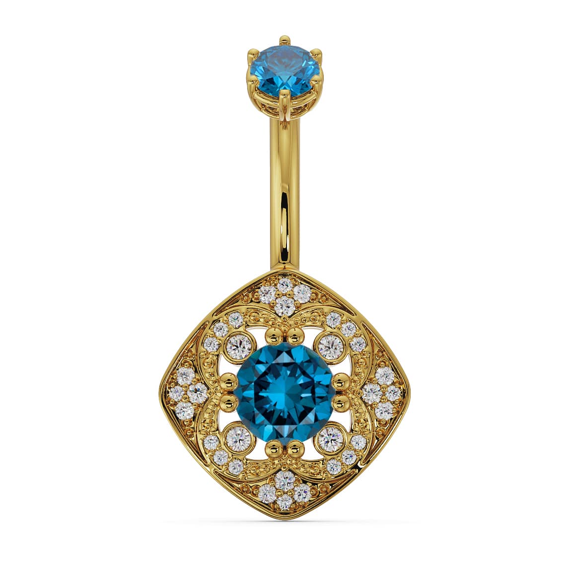Fleur de Chance Navel Ring | 14K Gold | Fresh Trends – FreshTrends