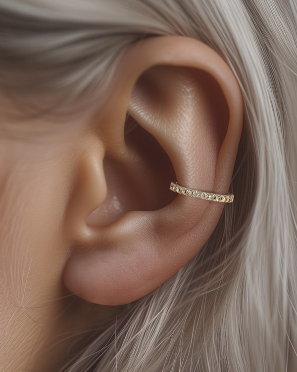 Conch piercing